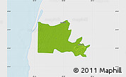 Physical Map of Maxcanu, single color outside