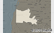 Shaded Relief Map of Maxcanu, darken