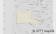 Shaded Relief Map of Maxcanu, desaturated