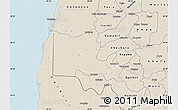 Shaded Relief Map of Maxcanu