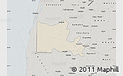 Shaded Relief Map of Maxcanu, semi-desaturated