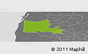 Physical Panoramic Map of Maxcanu, desaturated