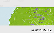 Physical Panoramic Map of Maxcanu