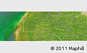 Satellite Panoramic Map of Maxcanu