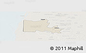 Shaded Relief Panoramic Map of Maxcanu, lighten