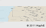 Shaded Relief Panoramic Map of Maxcanu