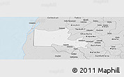Silver Style Panoramic Map of Maxcanu