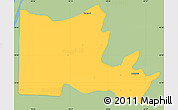 Savanna Style Simple Map of Maxcanu, single color outside