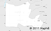 Silver Style Simple Map of Maxcanu