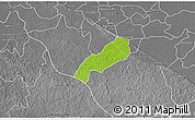 Physical 3D Map of Oxkutzcab, desaturated