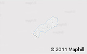 Silver Style 3D Map of Oxkutzcab, single color outside