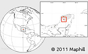 Blank Location Map of Oxkutzcab, highlighted parent region