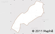 Classic Style Simple Map of Oxkutzcab, cropped outside