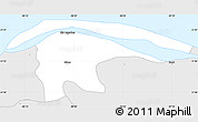 Silver Style Simple Map of Rio Lagartos