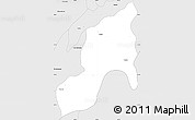 Silver Style Simple Map of Tixcacalcupul