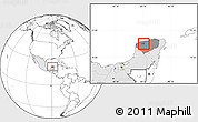 Blank Location Map of Tixkokob, highlighted country, highlighted parent region