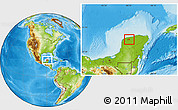 Physical Location Map of Tixkokob