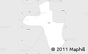 Silver Style Simple Map of Tixkokob