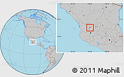 Gray Location Map of Atolinga