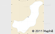 Classic Style Simple Map of Calera, single color outside