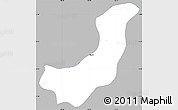 Gray Simple Map of Calera, single color outside