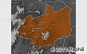 Physical Map of Fresnillo, desaturated