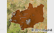 Physical Map of Fresnillo, satellite outside