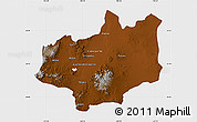 Physical Map of Fresnillo, single color outside