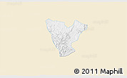 Classic Style 3D Map of Genaro Codina, single color outside