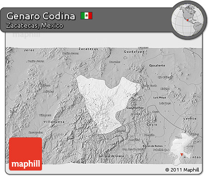 Gray 3D Map of Genaro Codina