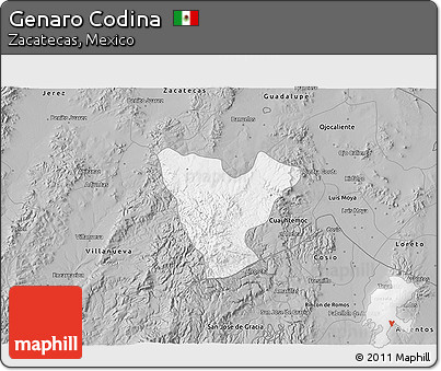 Gray 3D Map of Genaro Codina