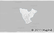 Gray 3D Map of Genaro Codina, single color outside