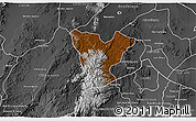Physical 3D Map of Genaro Codina, desaturated