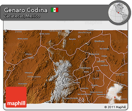 Physical 3D Map of Genaro Codina