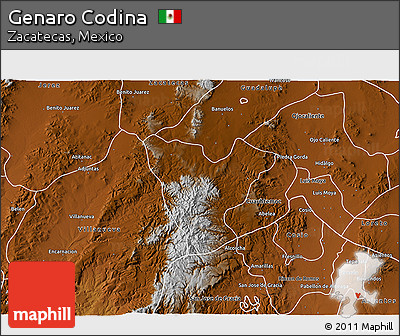Physical 3D Map of Genaro Codina