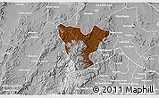 Physical 3D Map of Genaro Codina, lighten, desaturated