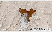 Physical 3D Map of Genaro Codina, lighten