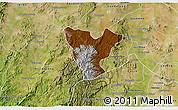 Physical 3D Map of Genaro Codina, satellite outside