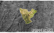 Satellite 3D Map of Genaro Codina, darken, desaturated