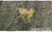 Satellite 3D Map of Genaro Codina, darken, semi-desaturated