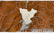 Shaded Relief 3D Map of Genaro Codina, physical outside