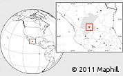 Blank Location Map of Genaro Codina, highlighted parent region