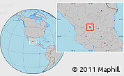 Gray Location Map of Genaro Codina