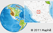 Physical Location Map of Genaro Codina, highlighted country