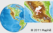 Physical Location Map of Genaro Codina, highlighted parent region