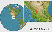 Satellite Location Map of Genaro Codina
