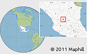 Savanna Style Location Map of Genaro Codina, highlighted country