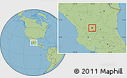 Savanna Style Location Map of Genaro Codina