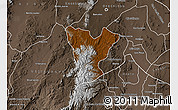 Physical Map of Genaro Codina, semi-desaturated