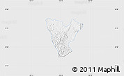 Silver Style Map of Genaro Codina, single color outside